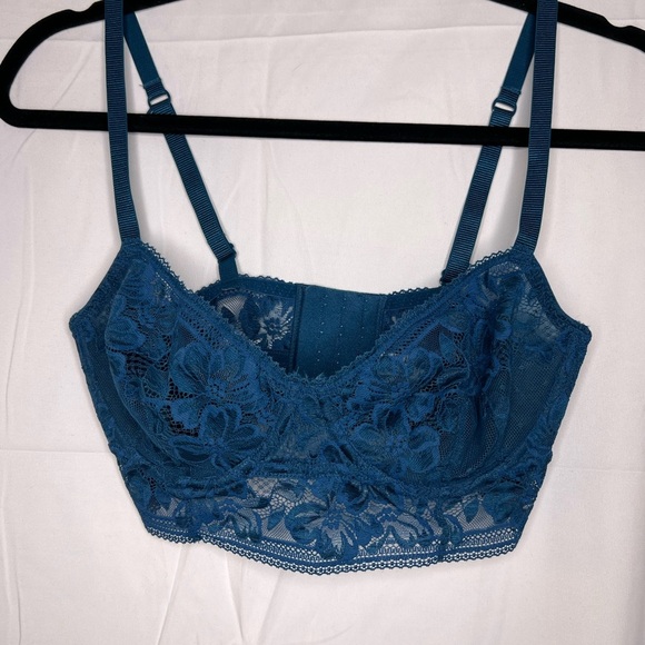 Free People Sorento Demi Lace Longline Underwire Bra (32DD) - Picture 3 of 7